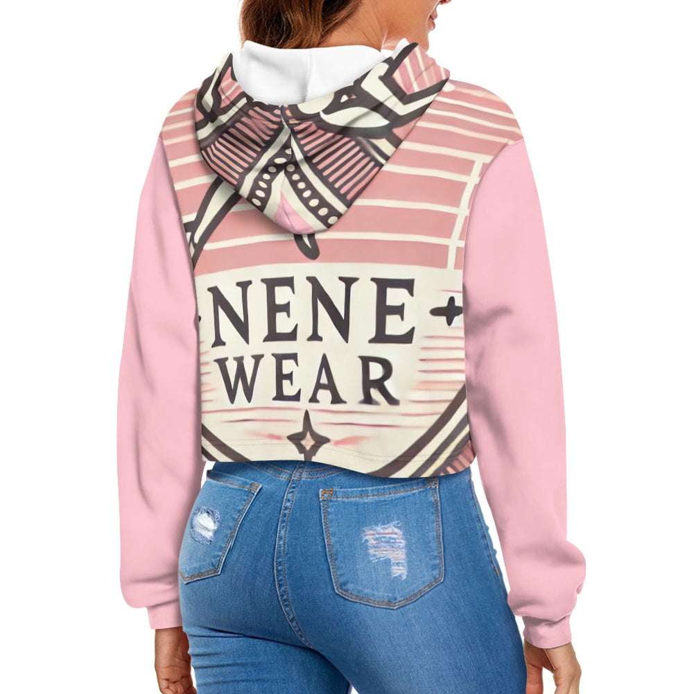 Women's midriff-baring sweatshirt