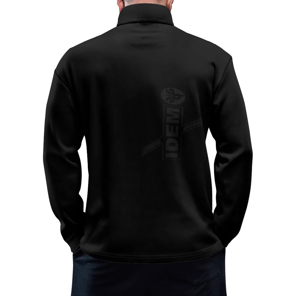 Long Sleeve Polo Collar Shirt