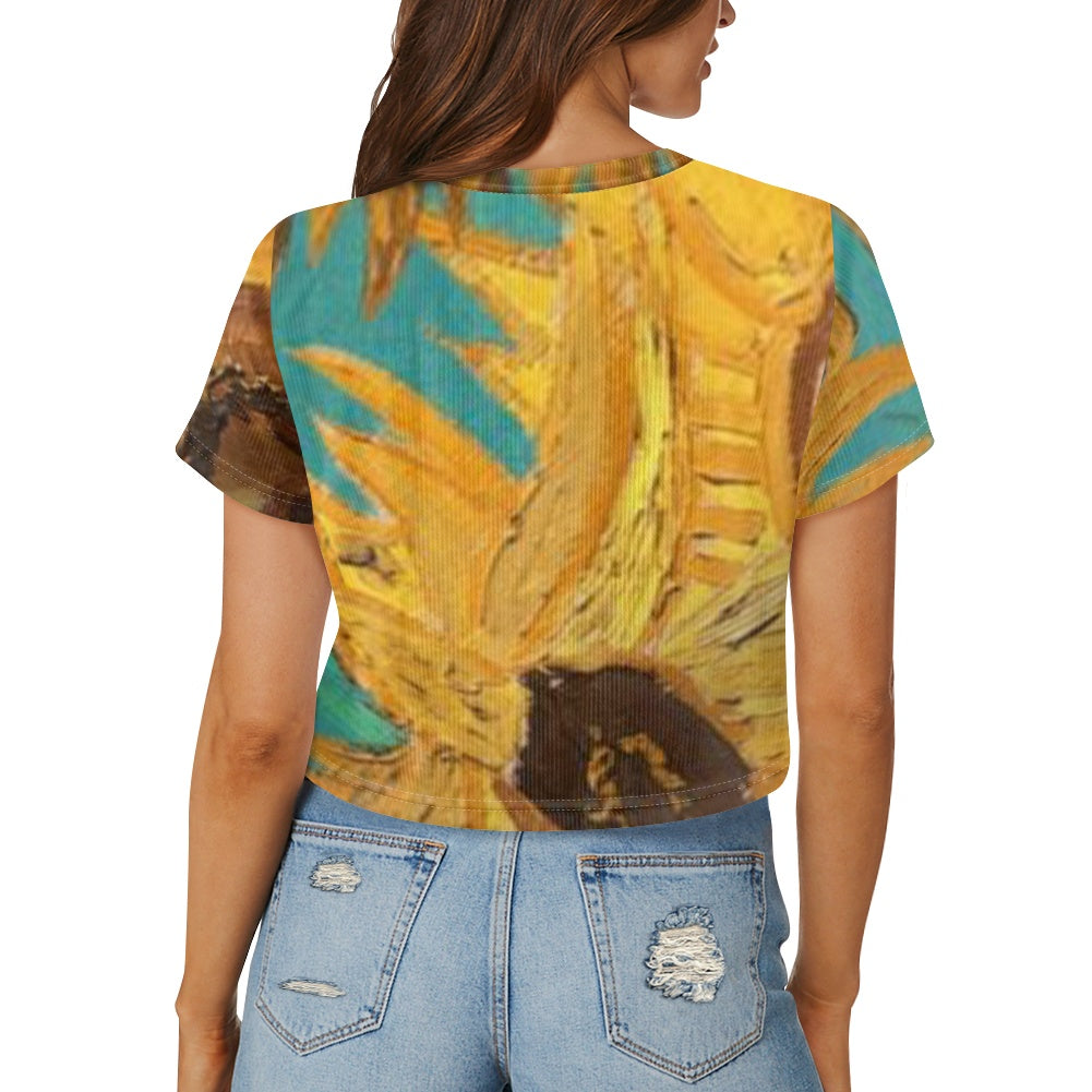 The Idem Sun W Loose cropped navel-baring T-shirt
