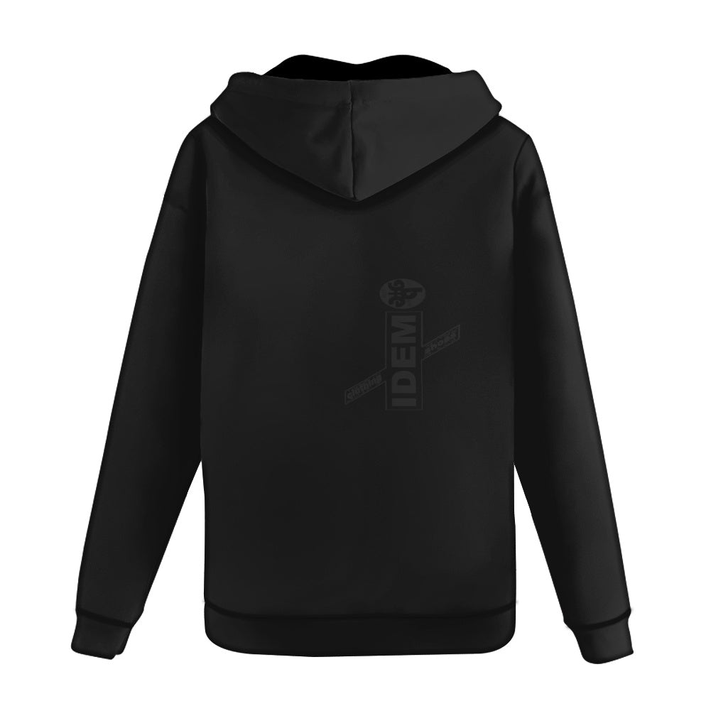 Full print zip hooded hoodie