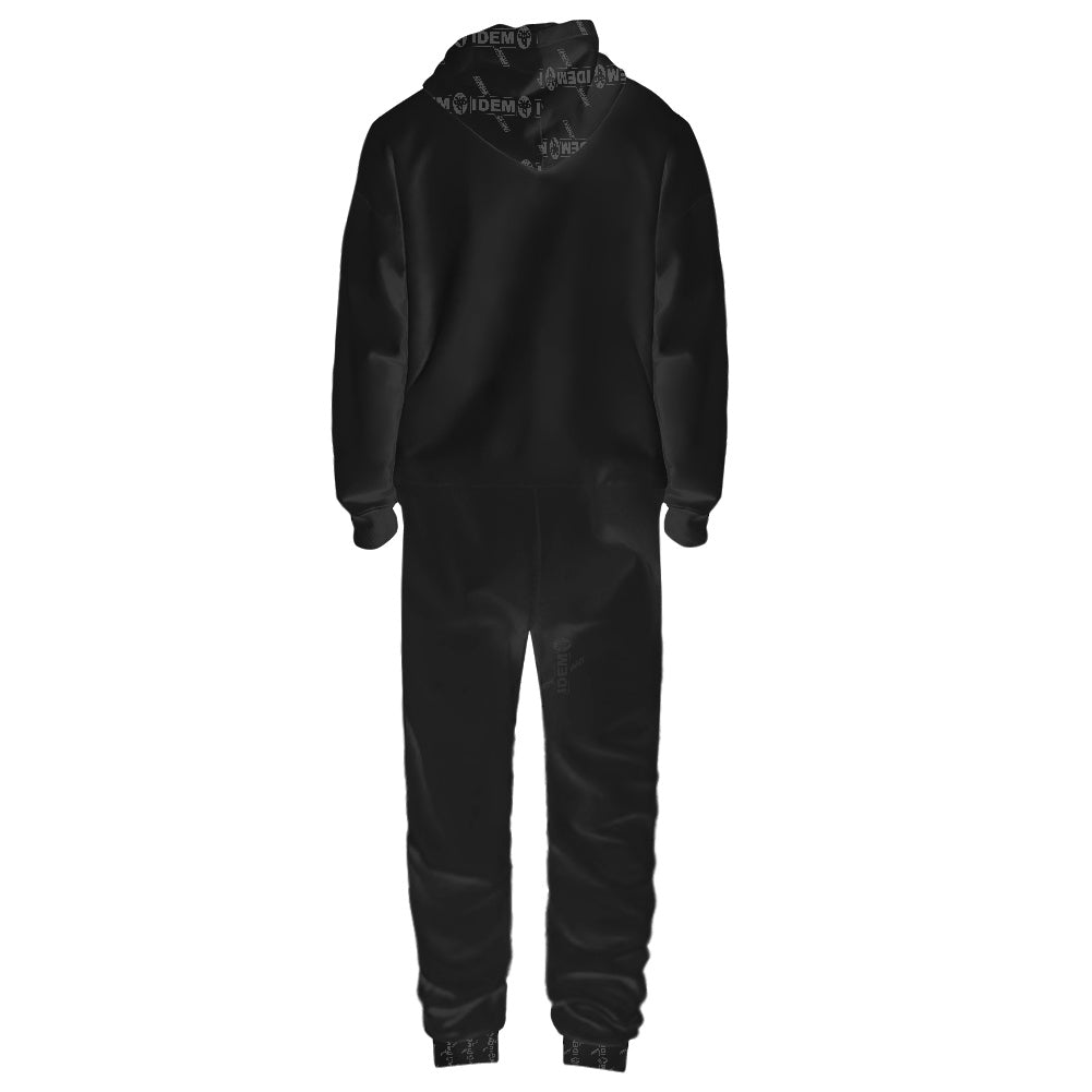 Women's hooded long sleeve jumpsuit
