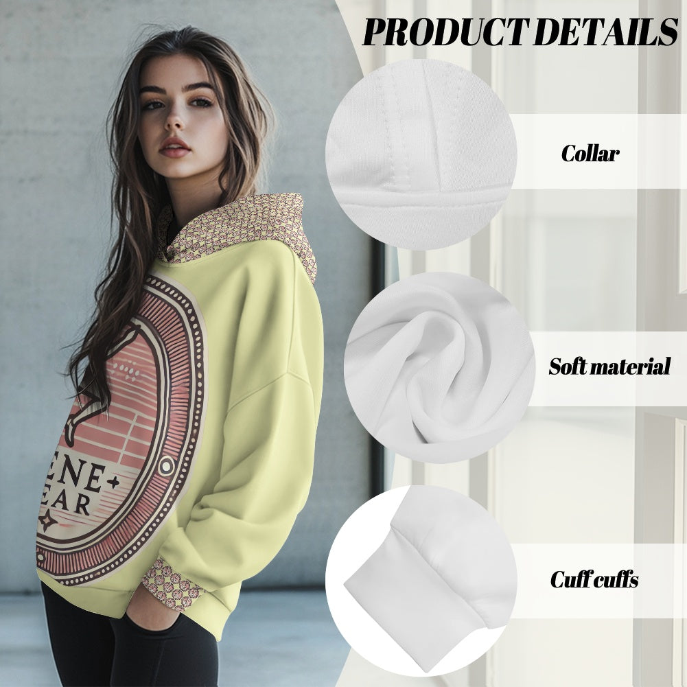 Women's loose pullover sweatshirt