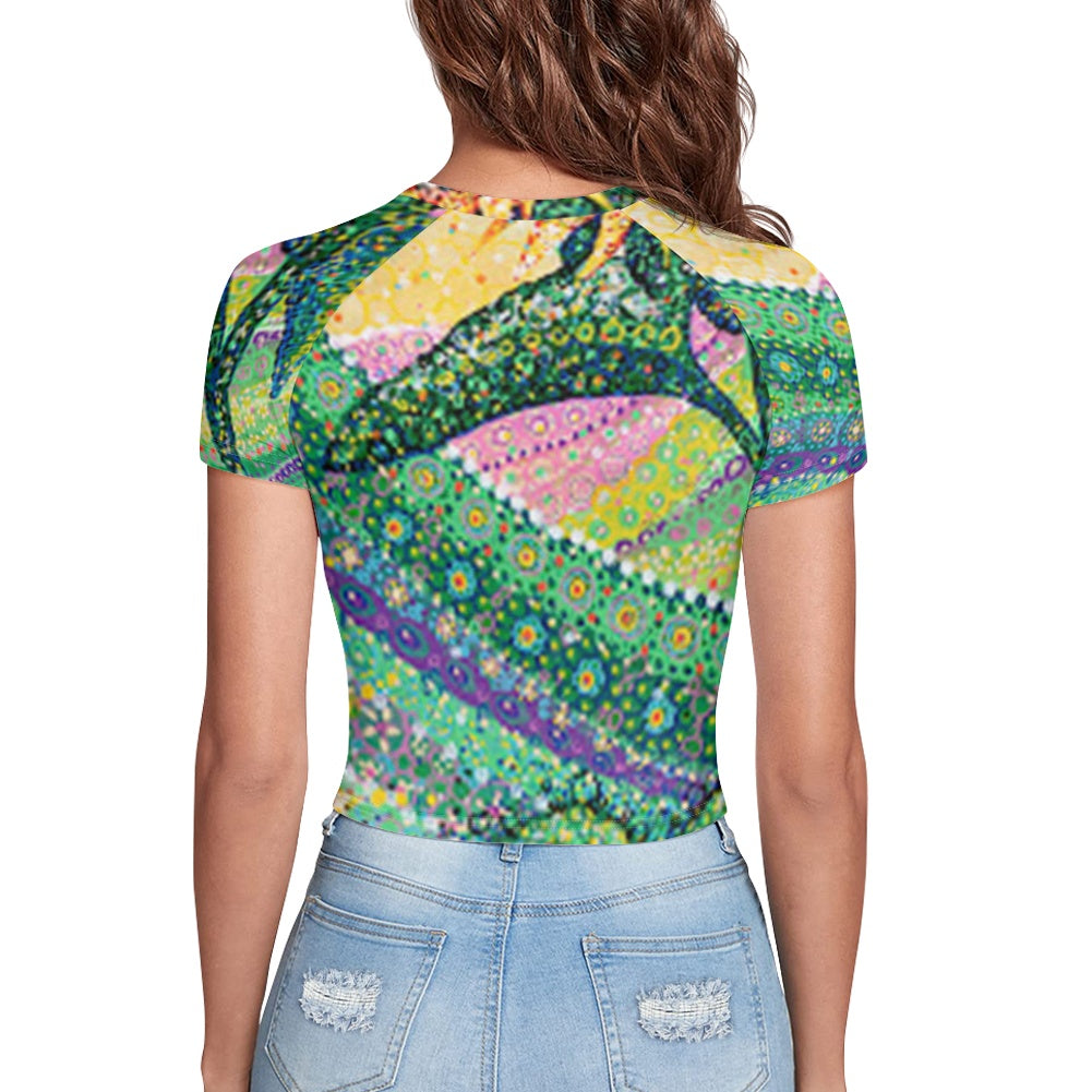The Idem Sun W Tight cropped navel-baring T-shirt