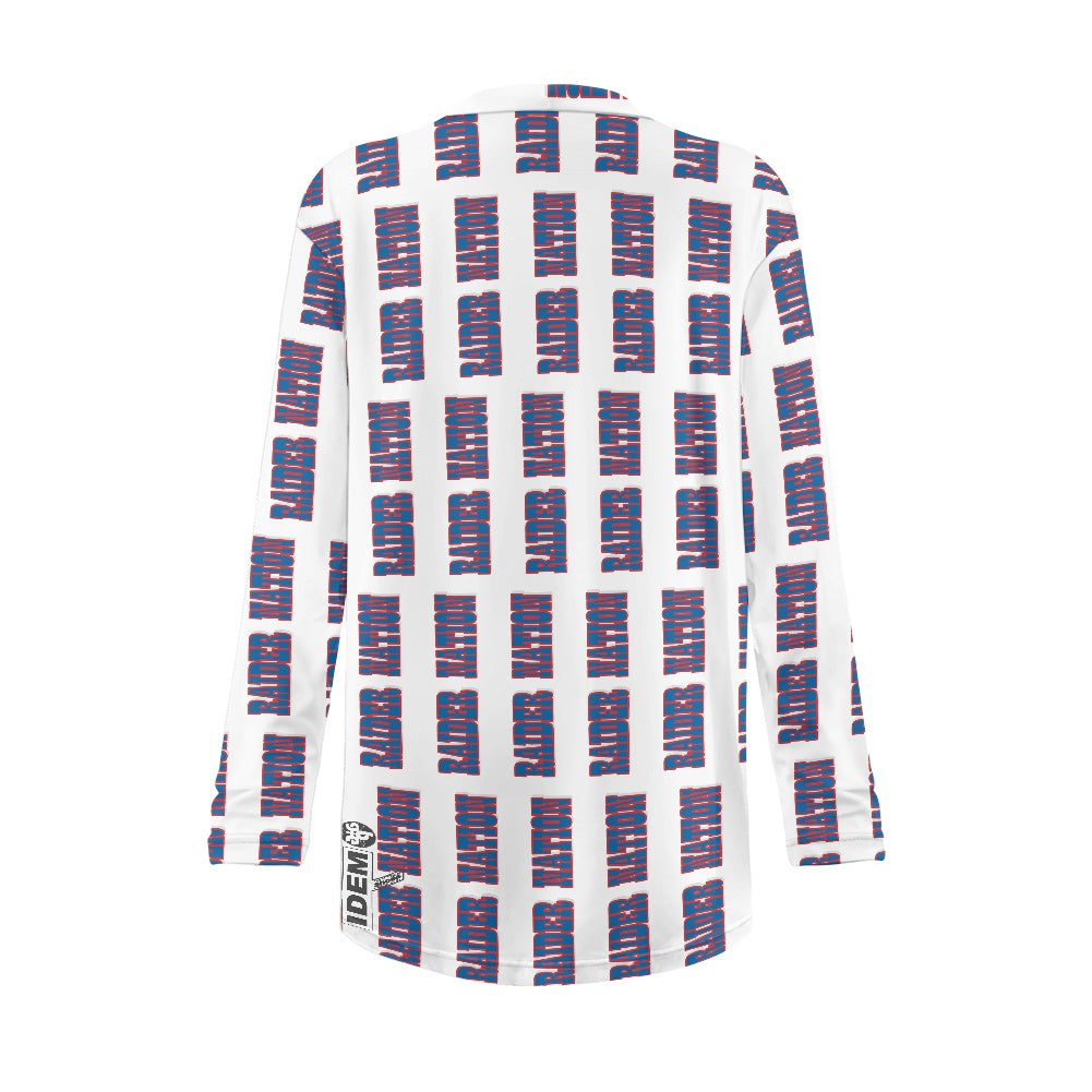 Raider wht Long-sleeved Cardigan Jacket