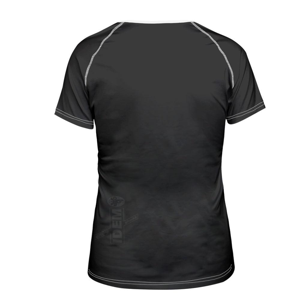 Women's round neck short sleeve T-shirt