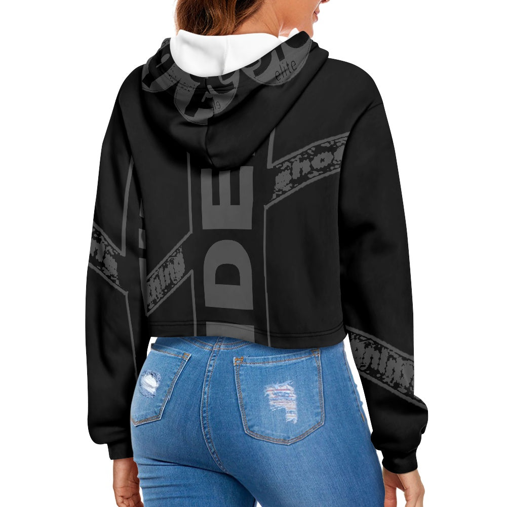 Women's midriff-baring sweatshirt