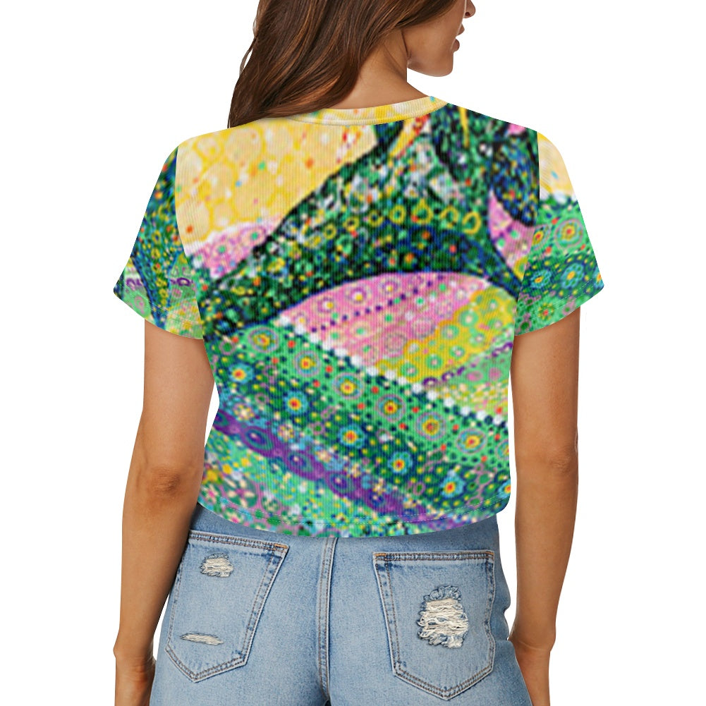 The Idem Sun W Loose cropped navel-baring T-shirt