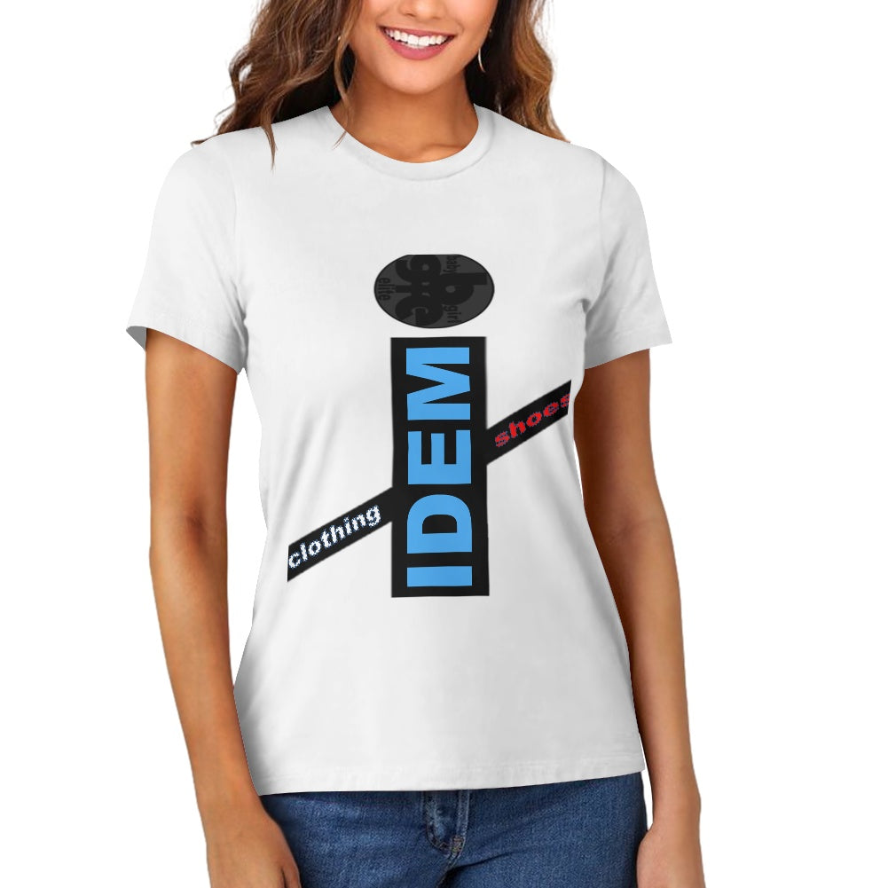 Pure cotton white T-shirt (2D front panel customization)