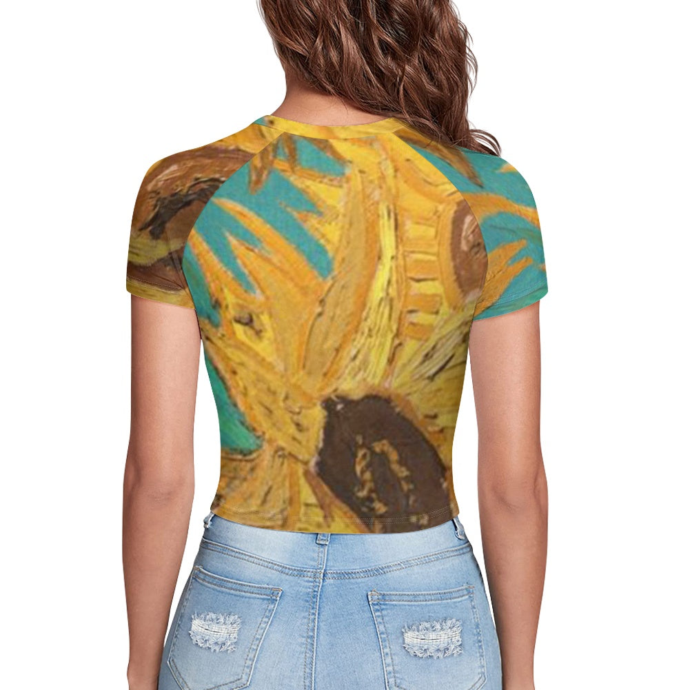 The Idem Sun W Tight cropped navel-baring T-shirt