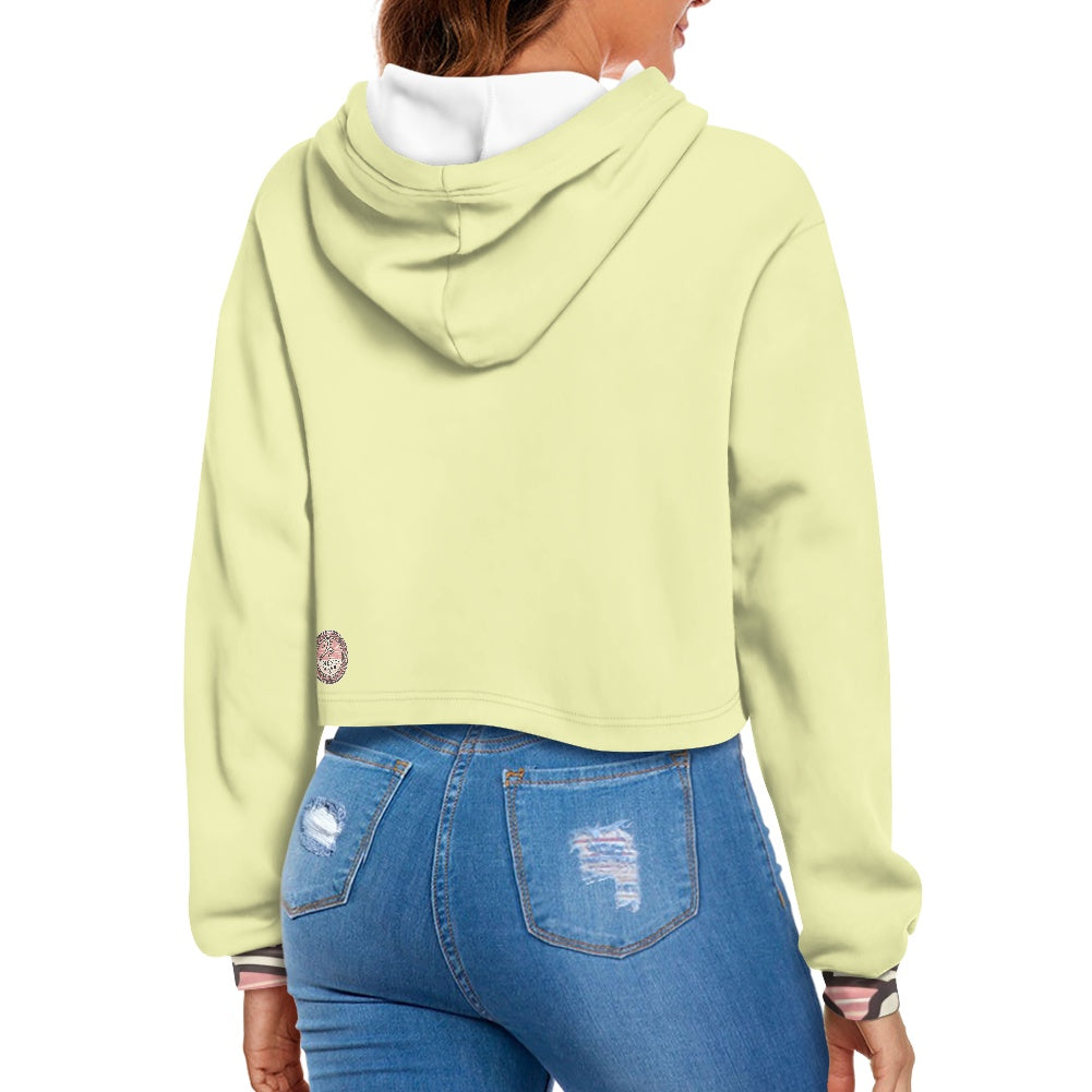 Women's midriff-baring sweatshirt
