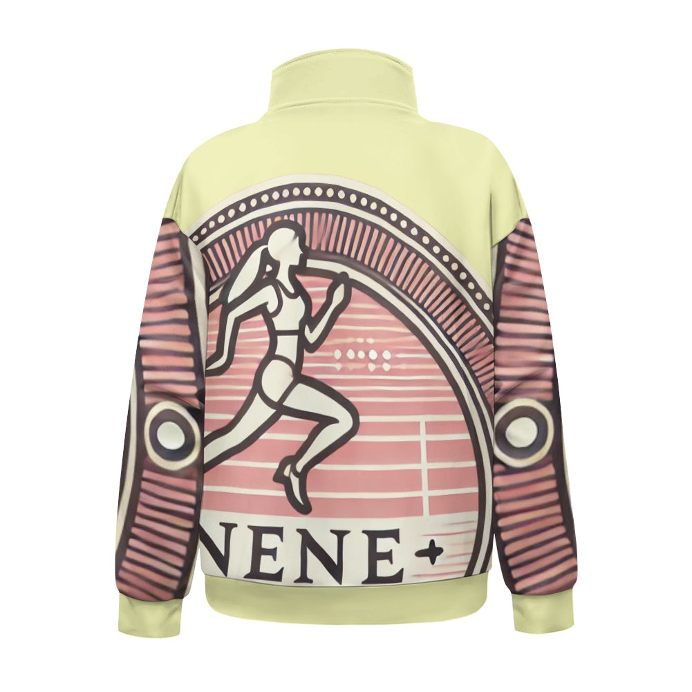 Women's long sleeve zipper sweatshirt