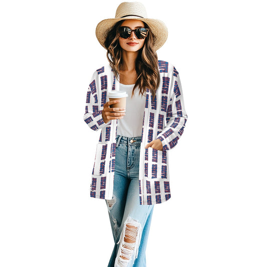Raider wht Long-sleeved Cardigan Jacket