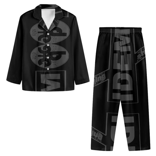Turn down neck pajamas set for woman