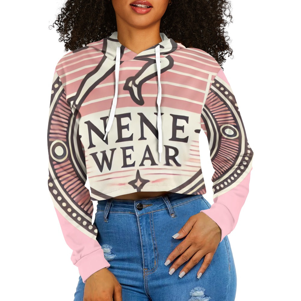 Women's midriff-baring sweatshirt