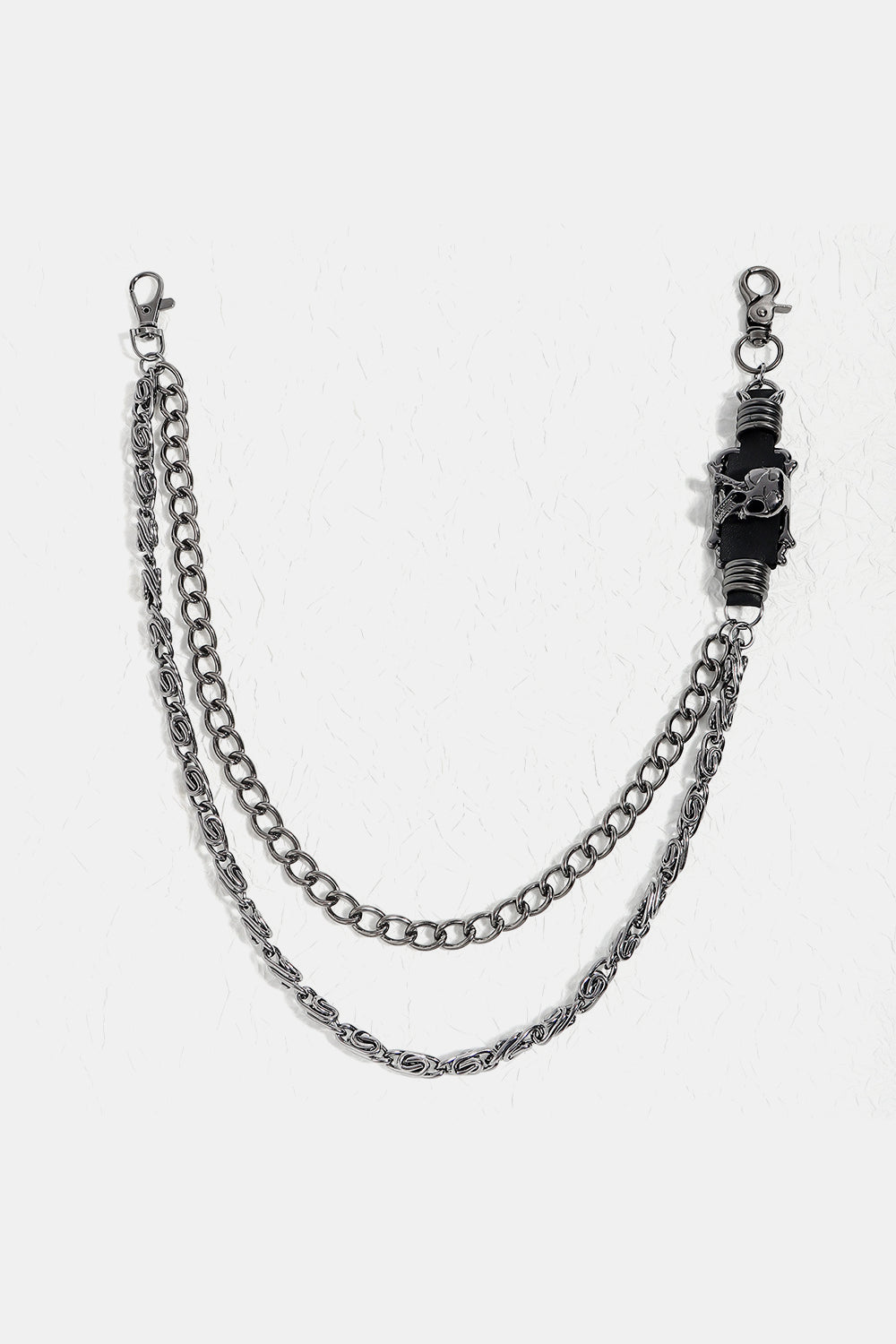 Double Layer Alloy Chain Belt