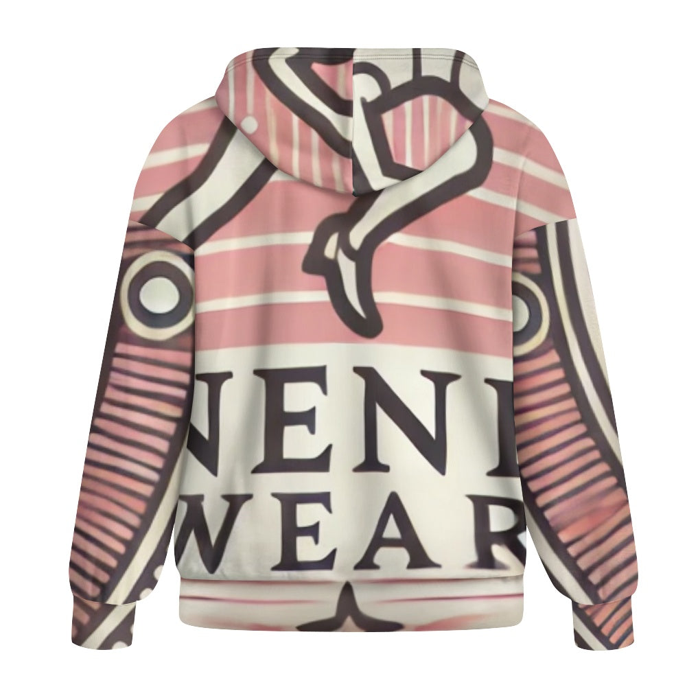Ladies loose zipper sweatshirt