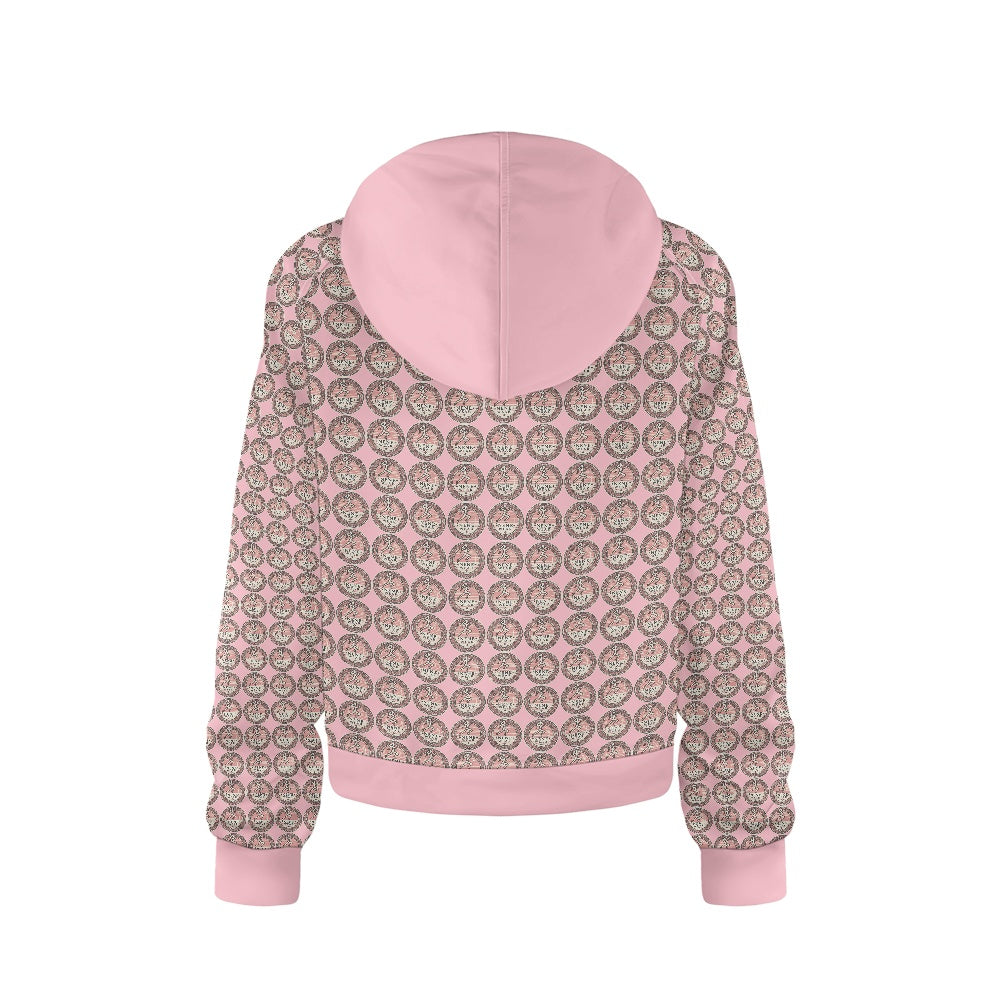 Half zip hoodie sweatshirt loose short style