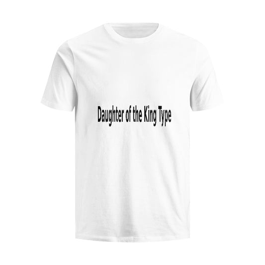 Daughter Type Pure cotton white T-shirt