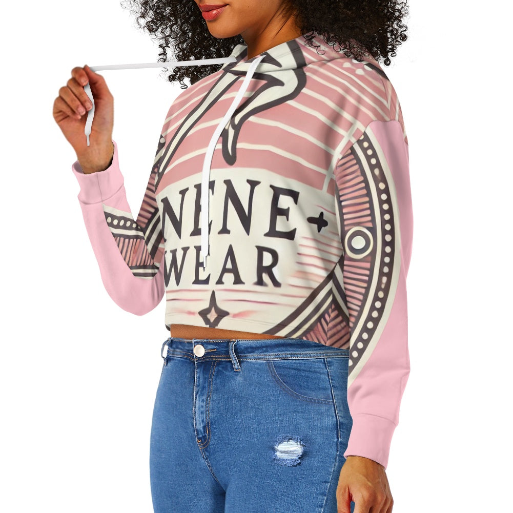 Women's midriff-baring sweatshirt