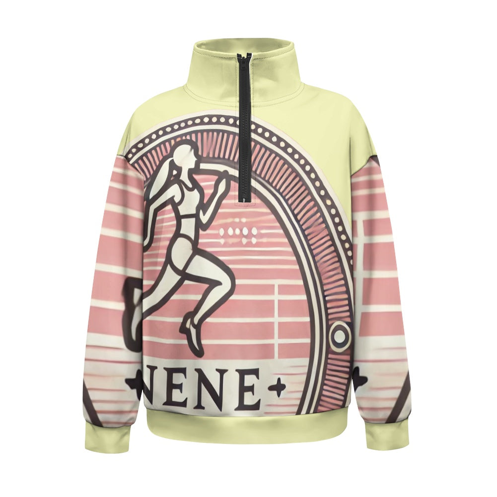 Women's long sleeve zipper sweatshirt