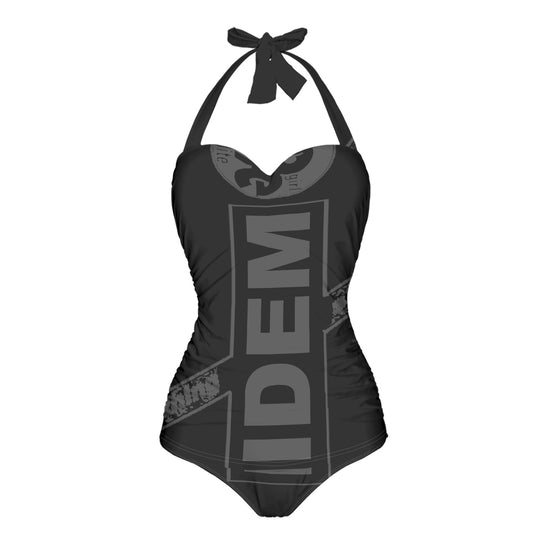 Strappy one piece bikini