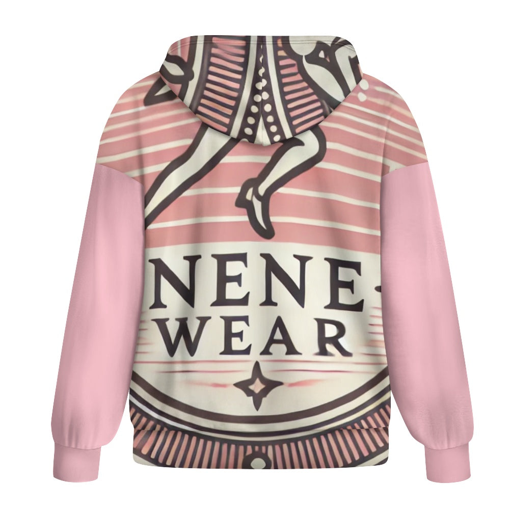 Ladies loose zipper sweatshirt