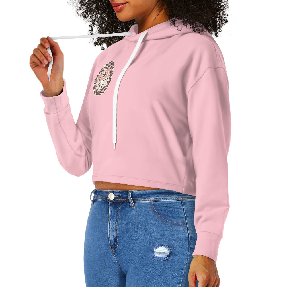 Women's midriff-baring sweatshirt